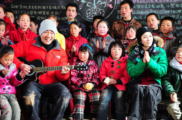 Carina Lau visited drought-struck village