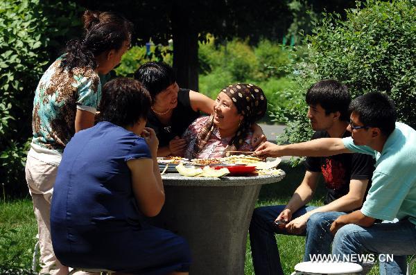 Neighborhood festival in Xinjiang