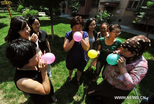 Neighborhood festival in Xinjiang