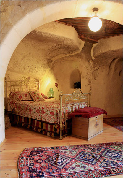 In Cappadocia, returning to the cave