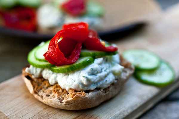 Smoked trout salad sandwich