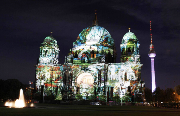 Upcoming festival of lights rehearsed in Berlin