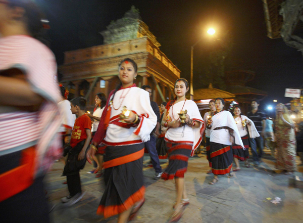 Tihar Festival held in Nepal