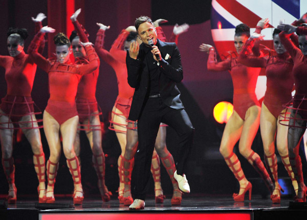 Celebrities perform at BRIT Music Awards