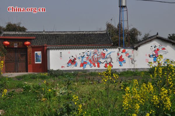 Spring scenery in Mianzhu, Scihuan