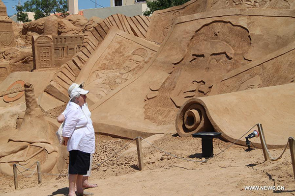 10th Int'l Sand Sculpture Festival kicks off in Portugal