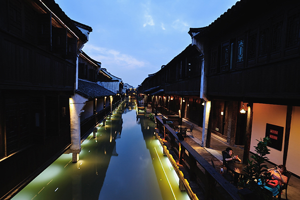 Feeling tender night in Wuzhen