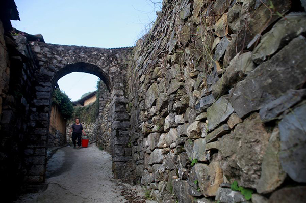 Stone village well-preserved in S China