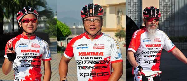 Three generations start 4,500-kilometer-long riding journey from Fuzhou to Harbin