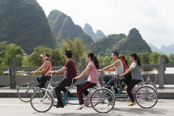 Cycling in Yangshuo