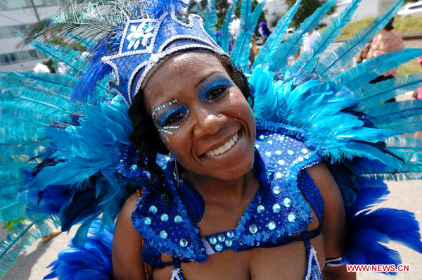 Multicultural Caribbean street parade in Canada