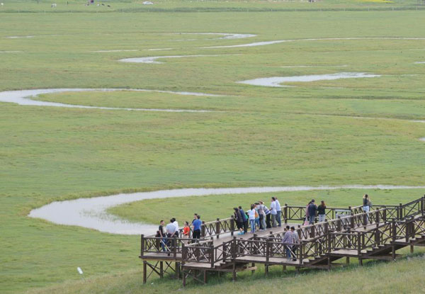 Tourist volume in scenic zones around Zhangjiakou