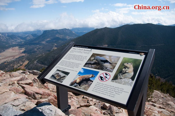 Rocky Mountains after first snow