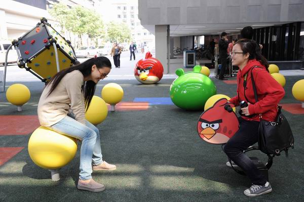 Angry birds land in Shanghai