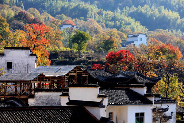 Scenery of Tachuan village, China's Anhui