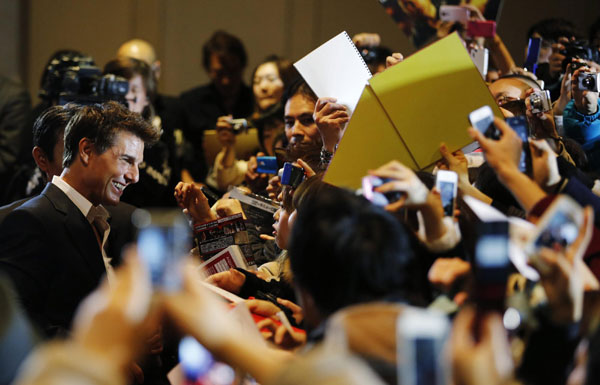 Tom Cruise attends the Japan premiere of 'Jack Reacher'