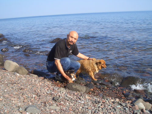 20-year-old dog and 140-year-old human