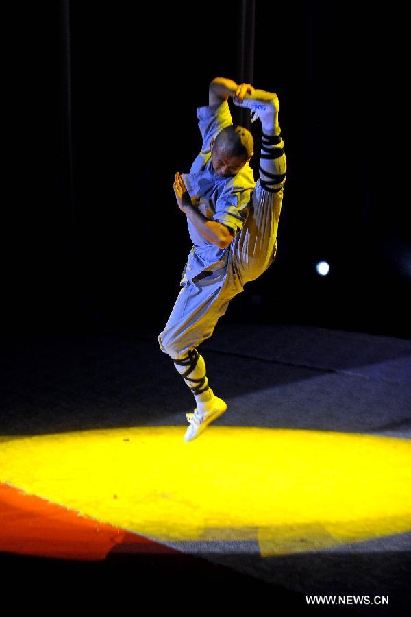 Shaolin martial arts performed in Taiyuan