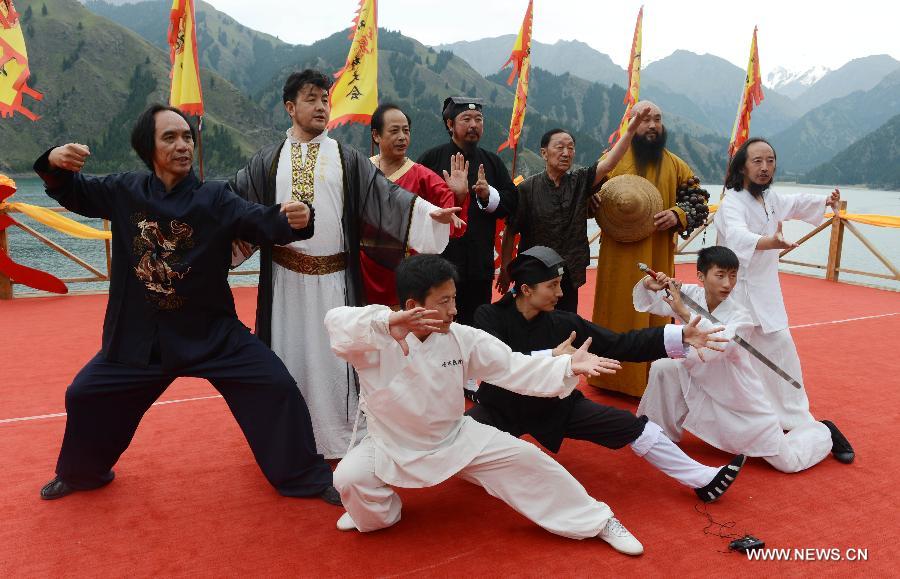 Martial arts festival held in NW China