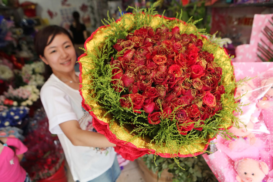 Flowers blossom for Qixi