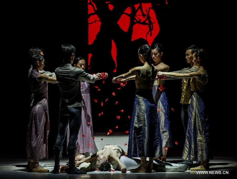 Ballet Romeo and Juliet performed in E China