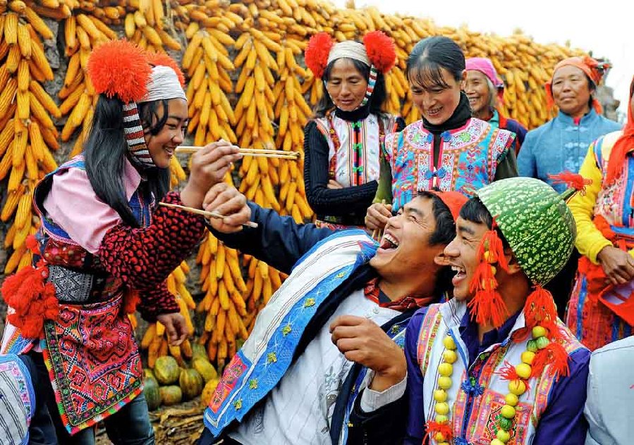 Dabaiyi wedding ceremony in China's Yunnan