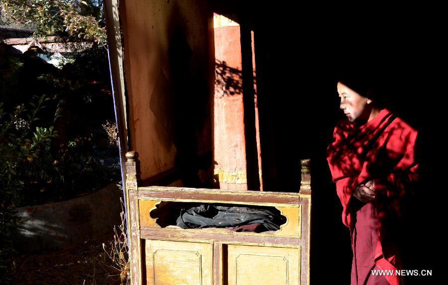 Life of young monks in Tibet