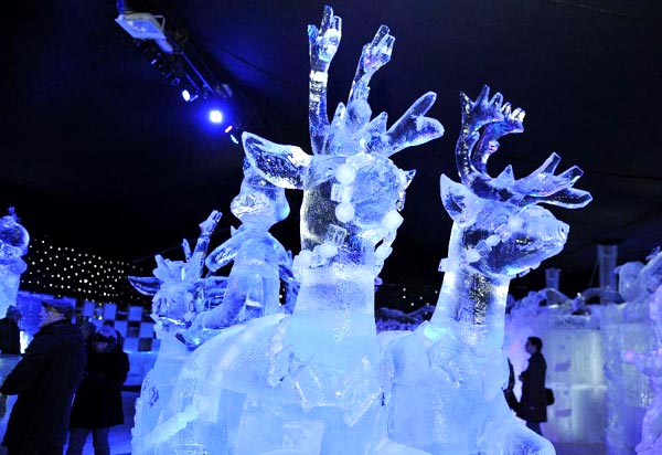 Snow and Ice Sculpture Festival in Belgium