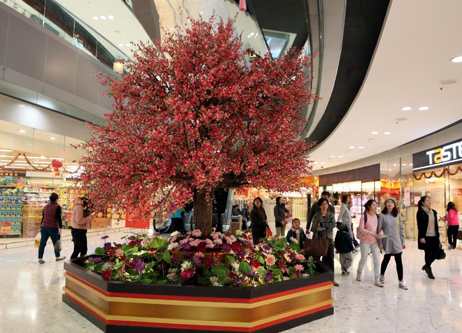 Hong Kong decorated for Lunar New Year