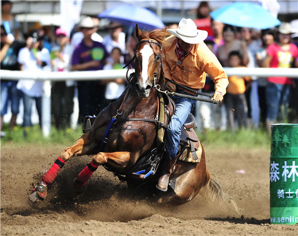 Barrel racing, cowboy cool gaining popularity in China