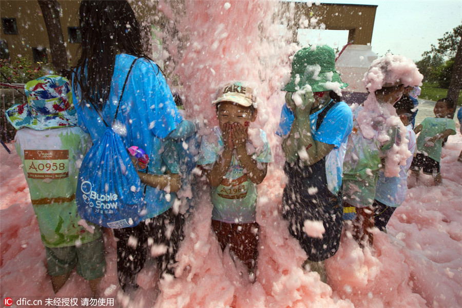 Bubble Run: A Beijing summer delight