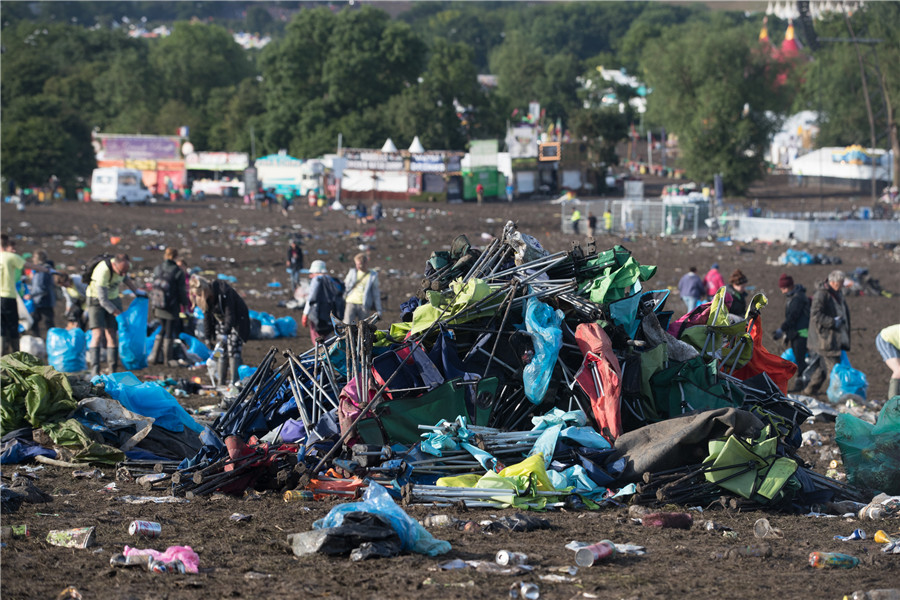 World-famous music festival leaves behind mountains of garbage