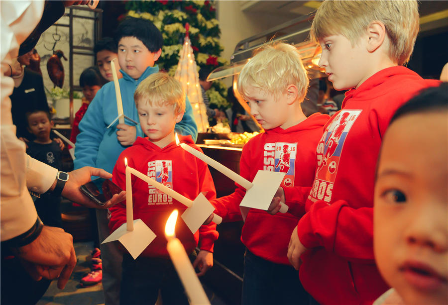 Christmas tree lighting ceremonies around Beijing