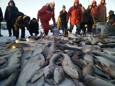 Celebrating traditional winter fishing on Chagan Lake