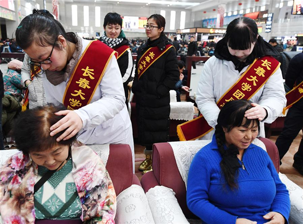 Passenger flood for Spring Festival in Changchun