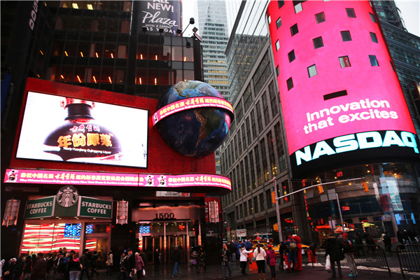 Advertising in Times Square