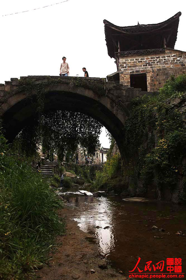 Zhaji ancient village, a lifelike ink painting in China's Anhui