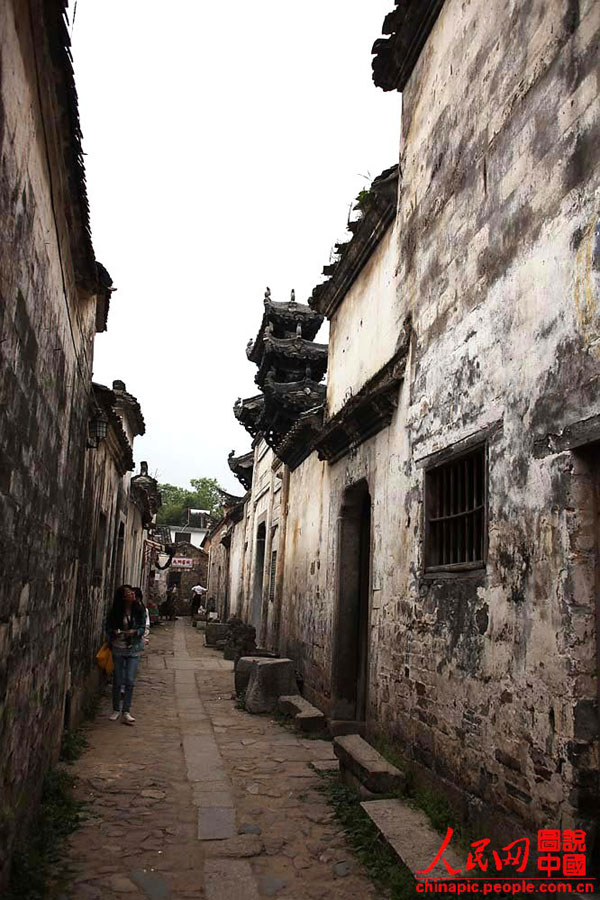 Zhaji ancient village, a lifelike ink painting in China's Anhui