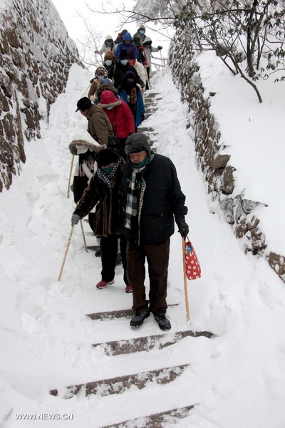 Snow scenery of Huangshan Mountain