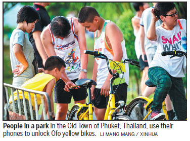 Bike sharing becomes new way of transport, exercise in Phuket