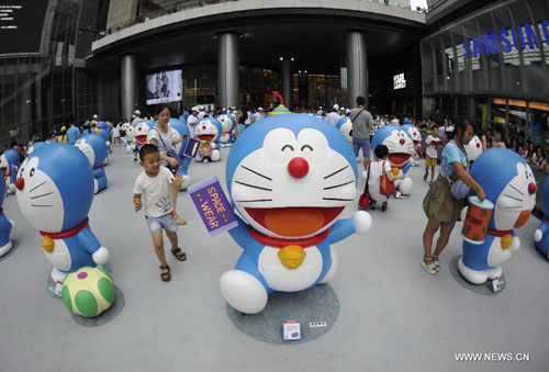 Doraemon exhibition kicks off in SW China's Chengdu