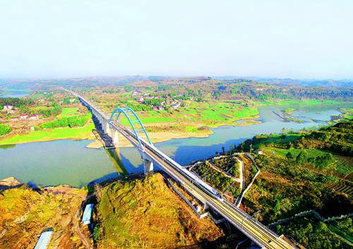 Chengdu-Chongqing high speed railway on trial