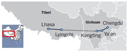 Sichuan-Tibet railway work picks up speed