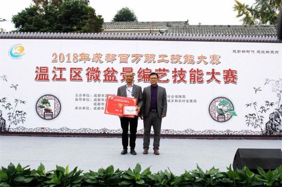 Wenjiang holds micro-bonsai competition