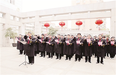 Judges at work following Spring Festival holiday