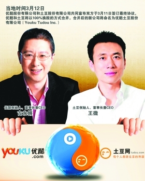 IP promotes merger of two major Chinese video websites: Youku & Tudou