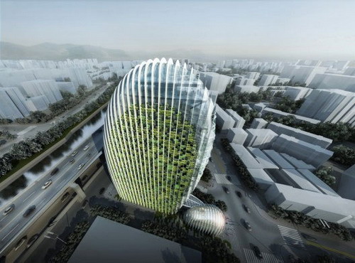 Twin buildings appeared in Beijing and Chongqing