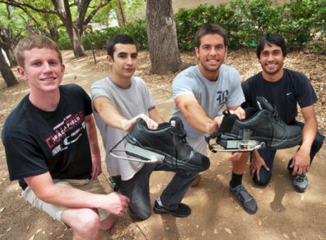 US students create electricity-generating shoes