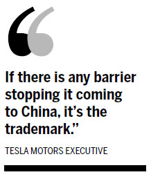 Tesla ready to roll, but short circuit in trademark rights