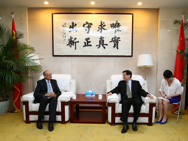 Li Wei meets with Indian ambassador